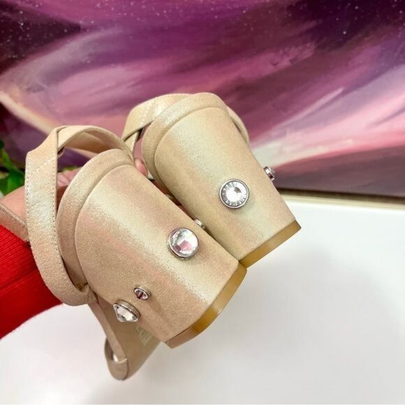 Stuart Weitzman Alshn Block Heel Sandal Size 7.5 - Picture 7 of 11